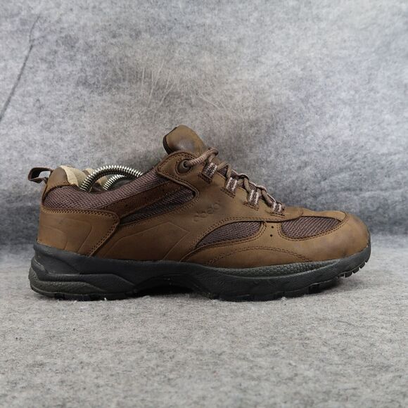 Abeo Shoes Mens 10 Sneakers Athletic Comfort Walking Leather Brown Casual Smart - Picture 15 of 15